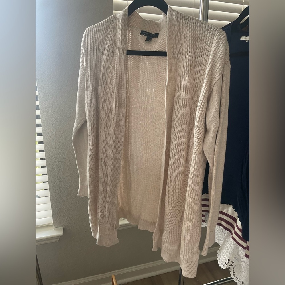Banana Republic Women's Cream Open-Front Sweater